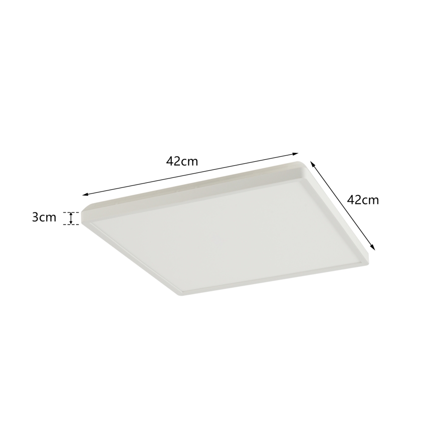 Brilagi - Plafón LED de baño ULTRA SLIM LED/24W/230V 42x42 cm blanco IP54