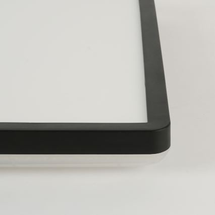 Brilagi - Plafón LED de baño ULTRA SLIM LED/24W/230V 42x42 cm negro IP54