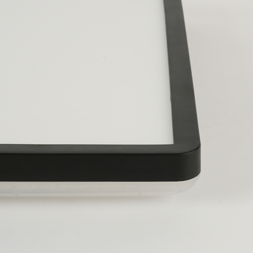 Brilagi - Plafón LED de baño ULTRA SLIM LED/24W/230V 42x42 cm negro IP54