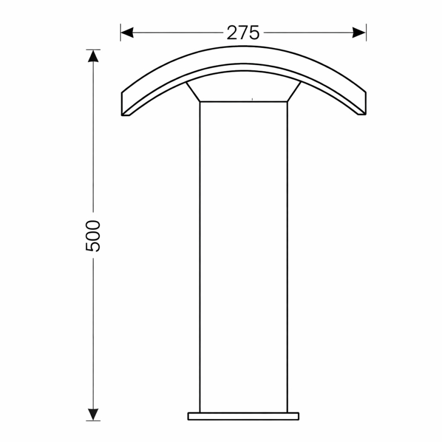 Brilagi - Lámpara LED de exterior ARCELO LED/9W/230V 50 cm IP54