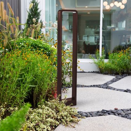 Brilagi - Lámpara LED de exterior BARI LED/7W/230V 3000/4000/6000K marrón IP54 80 cm