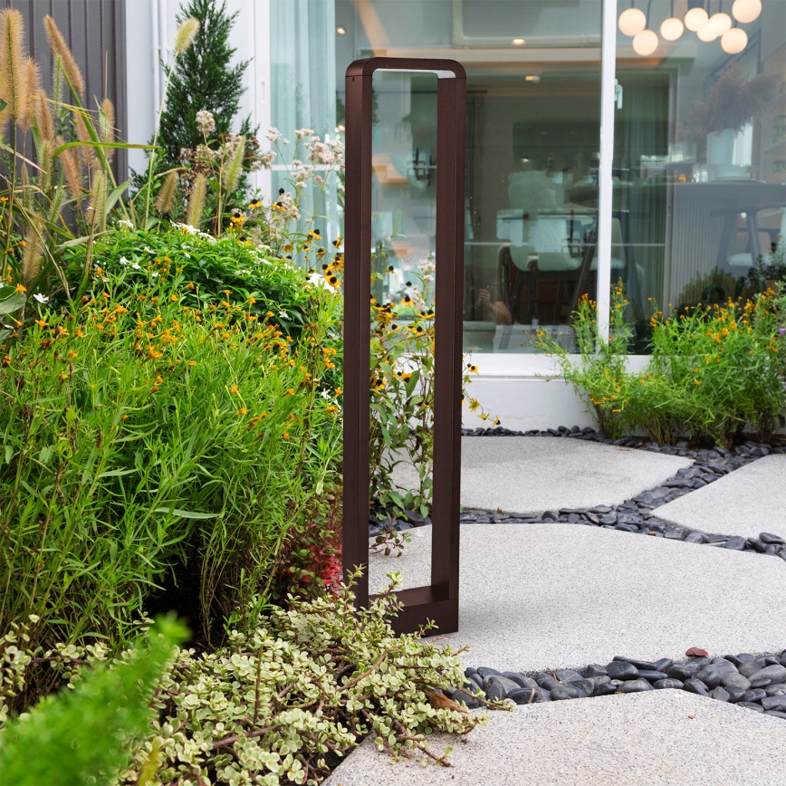 Brilagi - Lámpara LED de exterior BARI LED/7W/230V 3000/4000/6000K marrón IP54 80 cm