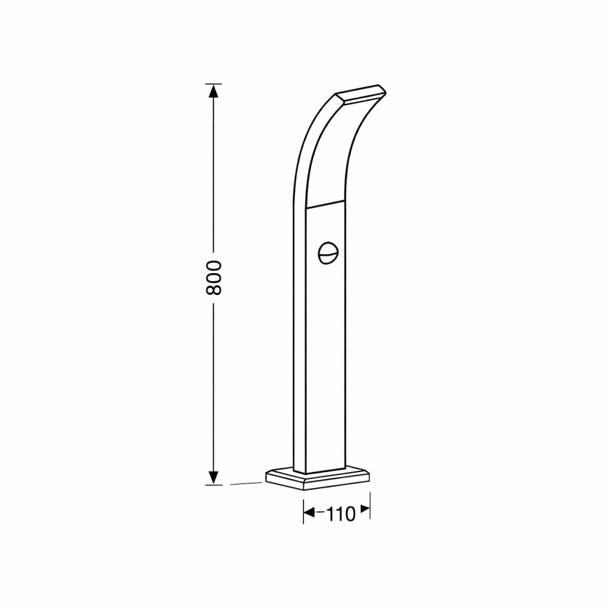 Brilagi - Lámpara LED de exterior con sensor ARCELO LED/9W/230V 50 cm IP44