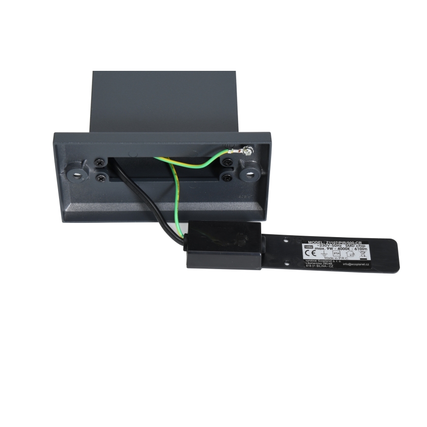 Brilagi - Lámpara LED de exterior con sensor ARCELO LED/9W/230V 50 cm IP54