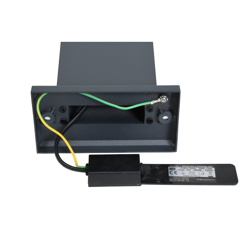 Brilagi - Lámpara LED de exterior con sensor ARCELO LED/9W/230V 80 cm IP54