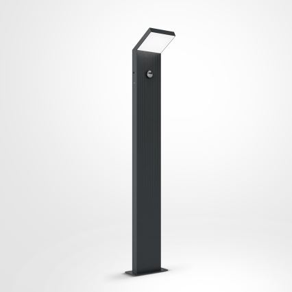 Brilagi - Lámpara LED de exterior con sensor RIANO LED/8W/230V antracita IP65 80 cm