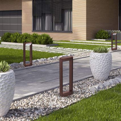 Brilagi - Lámpara LED de exterior CROTONE LED/7W/230V marrón IP54 50 cm