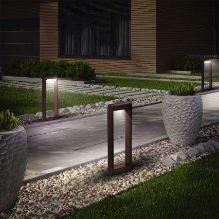 Brilagi - Lámpara LED de exterior CROTONE LED/7W/230V marrón IP54 50 cm