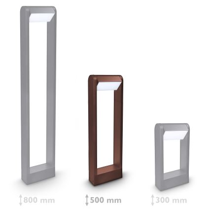 Brilagi - Lámpara LED de exterior CROTONE LED/7W/230V marrón IP54 50 cm