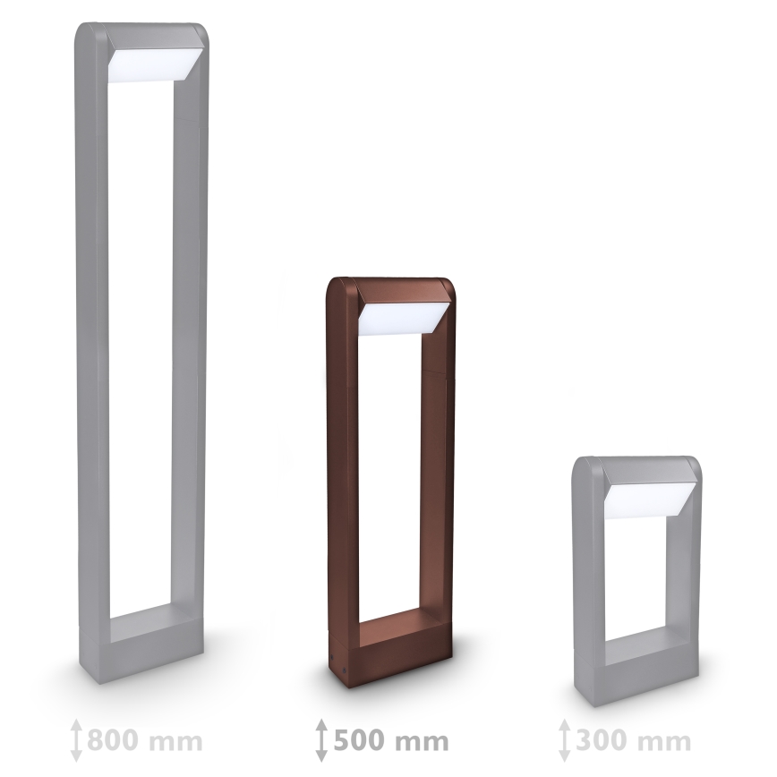 Brilagi - Lámpara LED de exterior CROTONE LED/7W/230V marrón IP54 50 cm