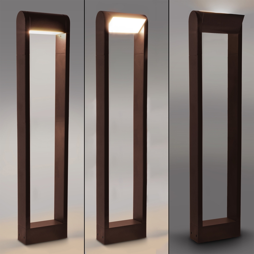 Brilagi - Lámpara LED de exterior CROTONE LED/7W/230V marrón IP54 80 cm