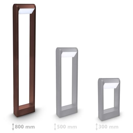 Brilagi - Lámpara LED de exterior CROTONE LED/7W/230V marrón IP54 80 cm