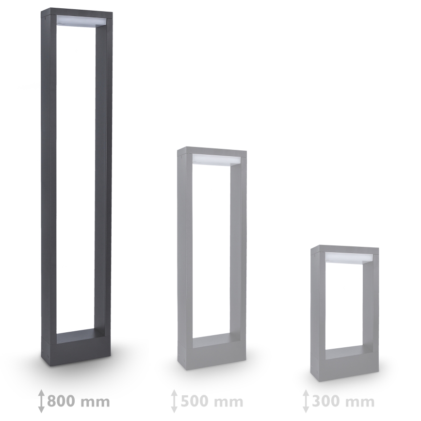 Brilagi - Lámpara LED de exterior RAGUSA LED/7W/230V 3000/4000/6000K antracita IP54 80 cm