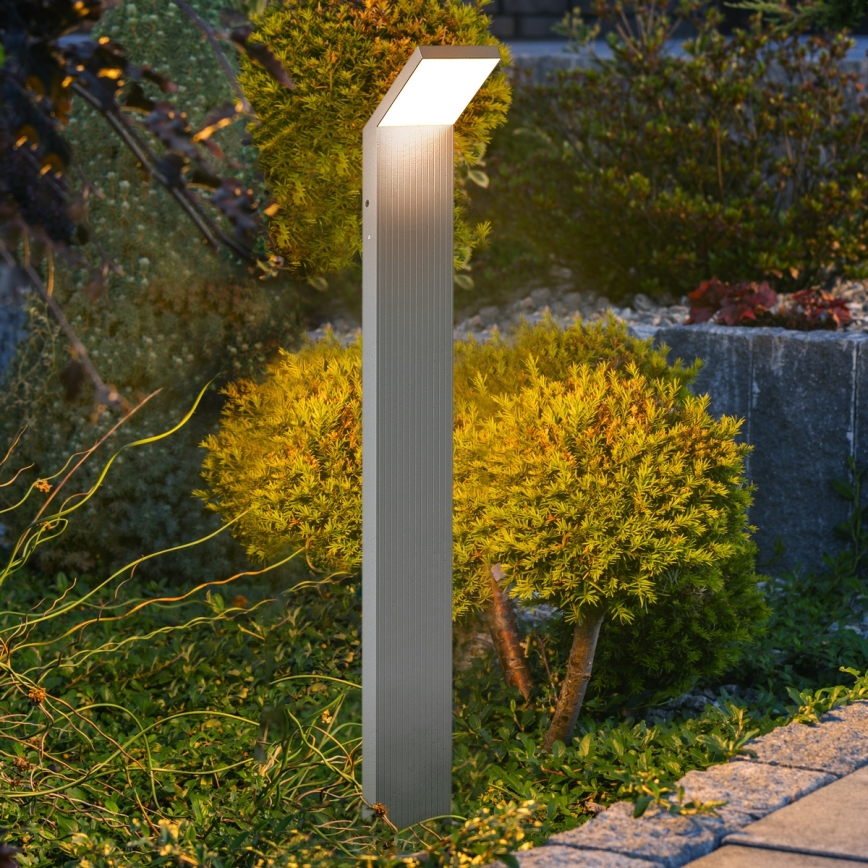 Brilagi - Lámpara LED de exterior RIANO LED/8W/230V plateada IP65