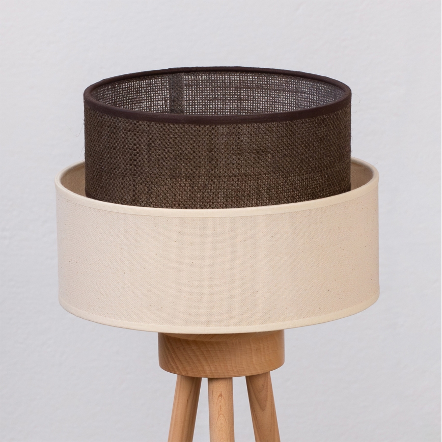 Brilagi - Lámpara LED de mesa BOHO STYLE 1xE27/15W/230V crema/marrón