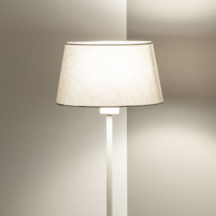 Brilagi - Lámpara LED de pie CERIA 1xE27/40W/230V Ø 25 cm gris/blanco