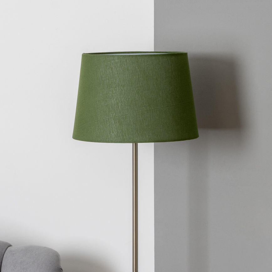 Brilagi - Lámpara LED de pie CERIA 1xE27/40W/230V Ø 30 cm verde/cromo mate