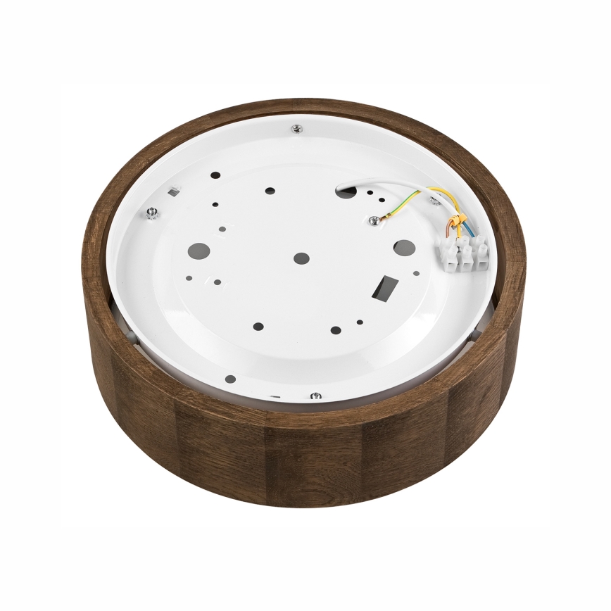 Brilagi - Lámpara de techo LED CARVALHO 1xE27/60W/230V roble nogal Ø 27 cm