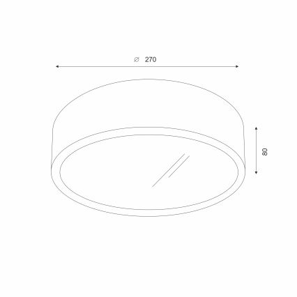 Brilagi - Lámpara de techo LED CARVALHO 1xE27/60W/230V roble nogal Ø 27 cm