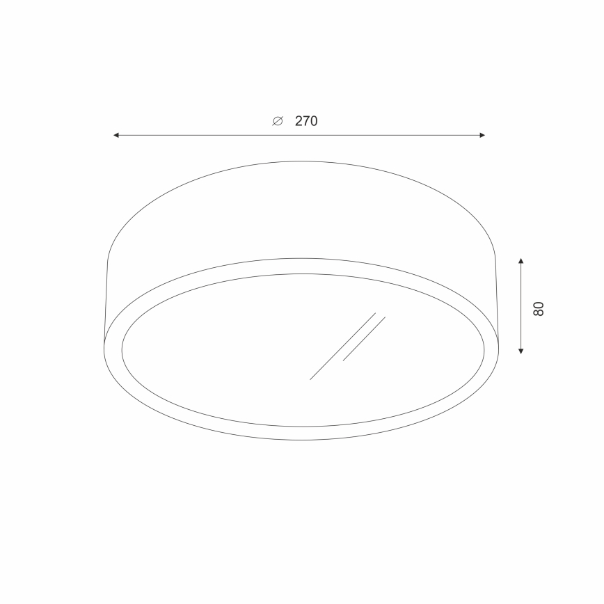 Brilagi - Lámpara de techo LED CARVALHO 1xE27/60W/230V roble nogal Ø 27 cm