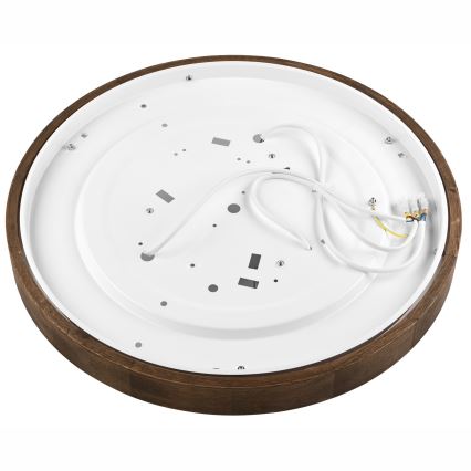 Brilagi - Lámpara de techo LED CARVALHO SLIM 3xE27/60W/230V roble nogal diámetro 47 cm