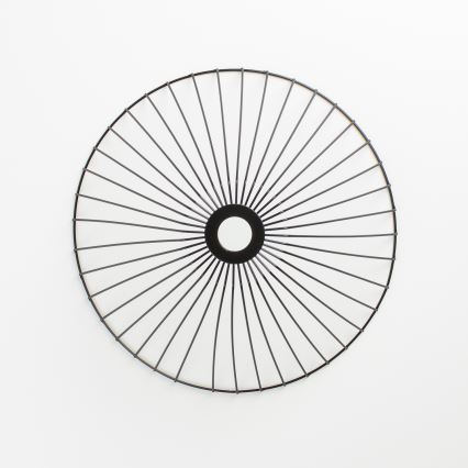 Brilagi - Lámpara LED de techo de montaje en superficie CERIA WIRE 1xE27/40W/230V Ø 45 cm, negra