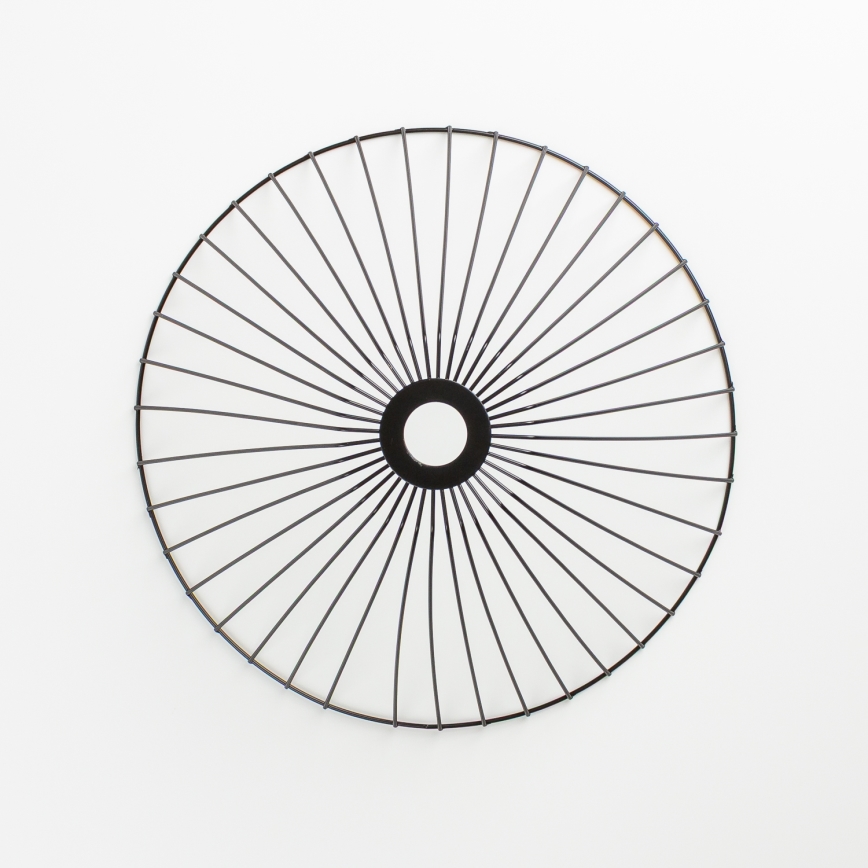 Brilagi - Lámpara LED de techo de montaje en superficie CERIA WIRE 1xE27/40W/230V Ø 45 cm, negra