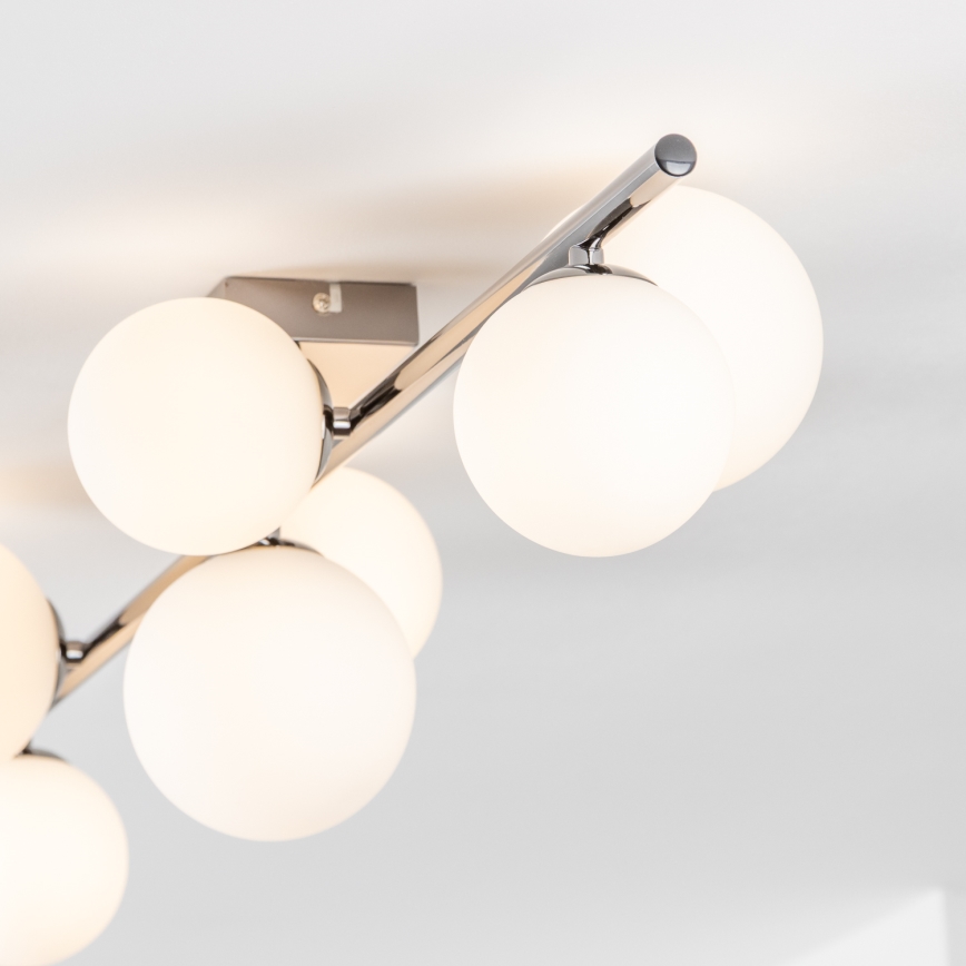 Brilagi - Lámpara LED de techo de montaje superficial MILLA 7xG9/3W/230V negro cromado/blanco