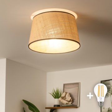 Brilagi - Lámpara LED de techo de superficie CERIA 1xE27/40W/230V, diámetro 35 cm, beige
