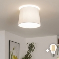 Brilagi - Lámpara LED de techo de superficie CERIA 1xE27/40W/230V Ø 30 cm blanca