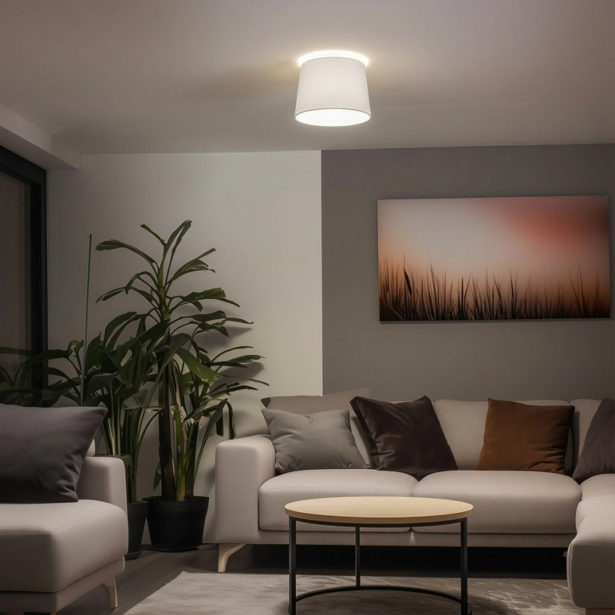 Brilagi - Lámpara LED de techo de superficie CERIA 1xE27/40W/230V Ø 30 cm blanca