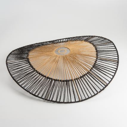 Brilagi - Lámpara de techo LED de superficie CERIA BOHO 1xE27/40W/230V Ø 50 cm negro/marrón/roble