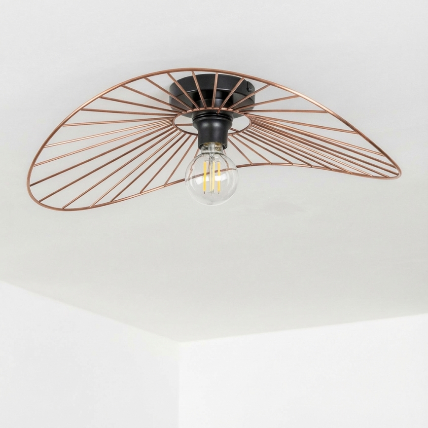 Brilagi - Lámpara LED de techo de superficie CERIA WIRE 1xE27/40W/230V 40x56 cm bronce