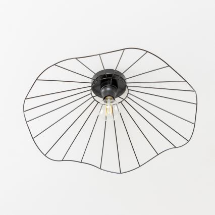 Brilagi - Lámpara LED de techo de superficie CERIA WIRE 1xE27/40W/230V Ø 60 cm negra