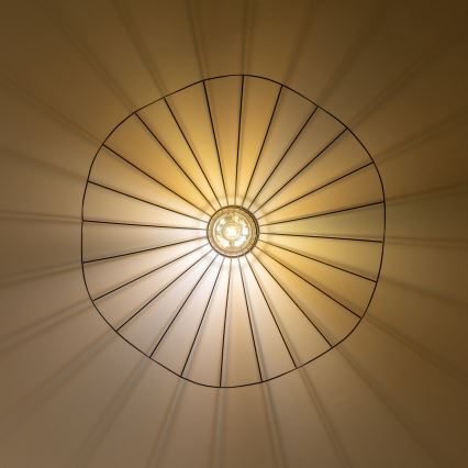 Brilagi - Lámpara LED de techo de superficie CERIA WIRE 1xE27/40W/230V Ø 80 cm negra