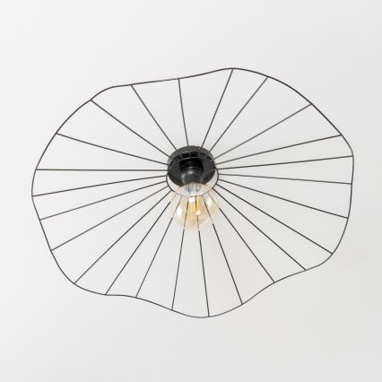 Brilagi - Lámpara LED de techo de superficie CERIA WIRE 1xE27/40W/230V Ø 80 cm negra