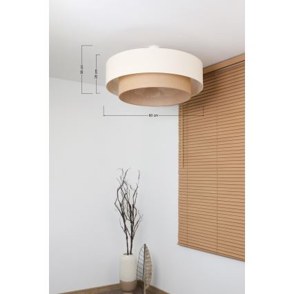 Brilagi - Lámpara LED de techo de superficie estilo BOHO, 3xE27/15W/230V, diámetro 80 cm