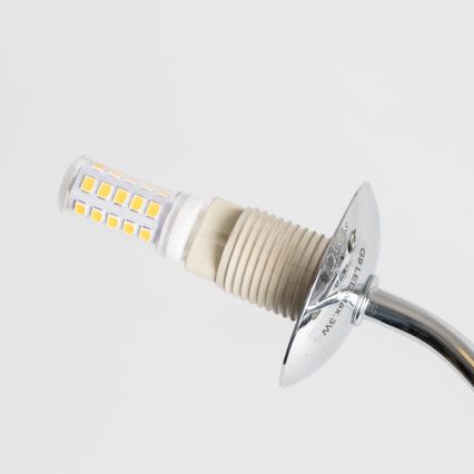 Brilagi - Lámpara LED de techo de superficie MISTEL 15xG9/3W/230V cromo negro/vidrio ahumado