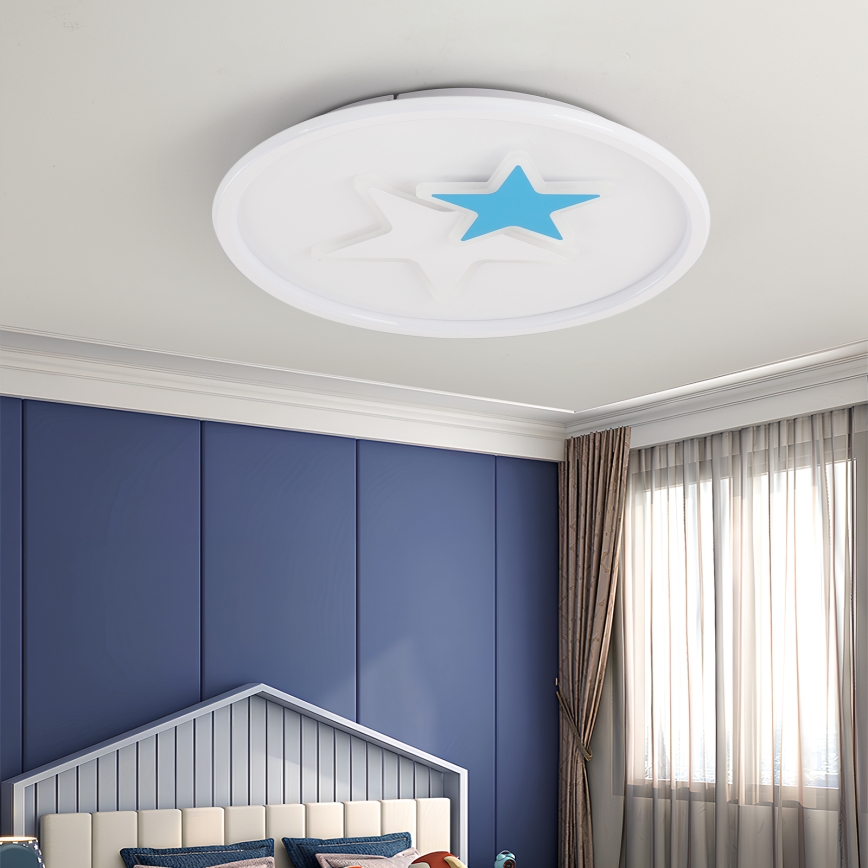 Brilagi - Lámpara LED de techo para niños STARS LED/35W/230V, diámetro 53 cm