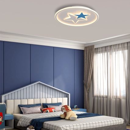Brilagi - Lámpara LED de techo para niños STARS LED/35W/230V, diámetro 53 cm