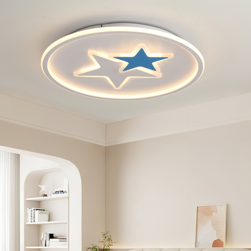 Brilagi - Lámpara LED de techo para niños STARS LED/35W/230V, diámetro 53 cm