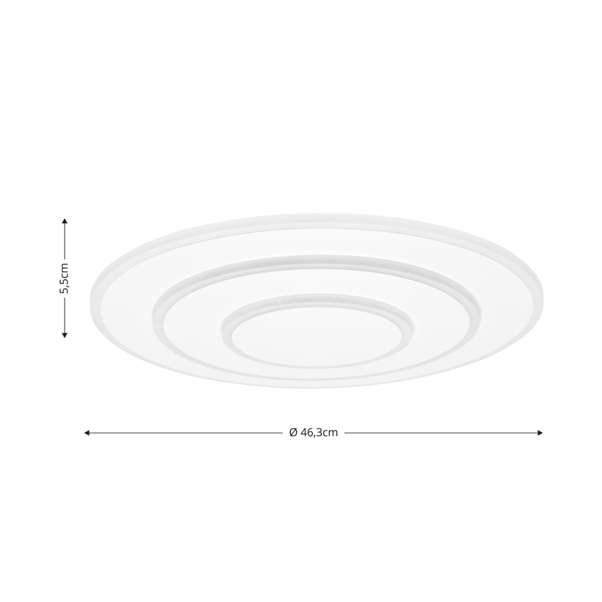 Brilagi - Lámpara de techo LED regulable MODERN LED/58W/230V 2700-6500K Ø 46,3 cm + mando a distancia