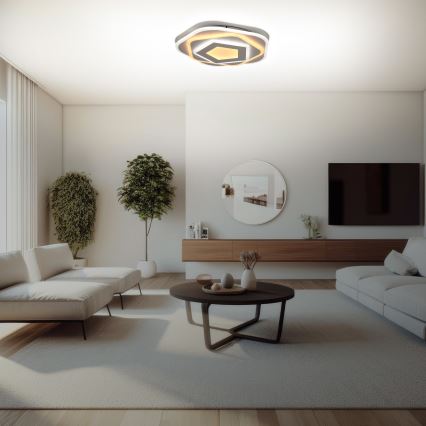 Brilagi - Lámpara de techo LED regulable MODERN LED/64W/230V 2700-6500K Ø 40 cm + mando a distancia