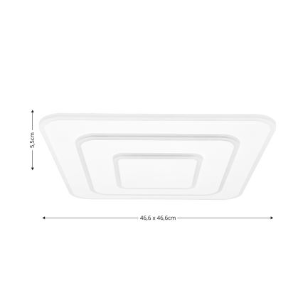 Brilagi - Lámpara de techo LED regulable MODERN LED/72W/230V 2700-6500K 46,6x46,6 cm + mando a distancia