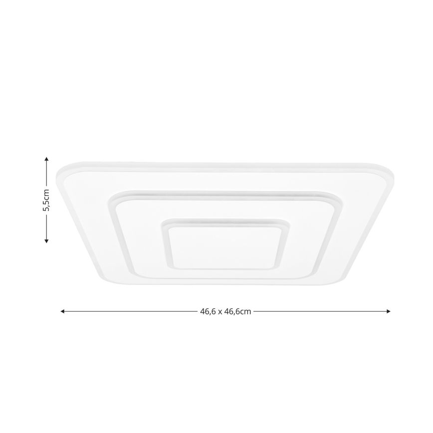 Brilagi - Lámpara de techo LED regulable MODERN LED/72W/230V 2700-6500K 46,6x46,6 cm + mando a distancia