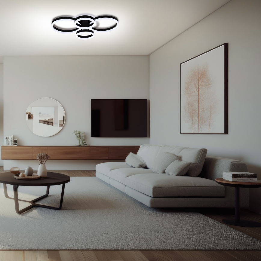 Brilagi - Lámpara de techo LED regulable ORBITS LED/49W/230V 3000/4000/6000K + mando a distancia