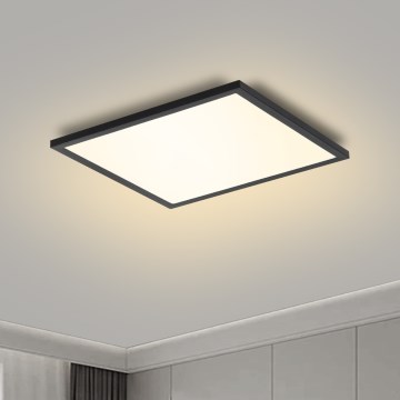 Brilagi - Lámpara LED de techo regulable SLIMFRAME LED/25W/230V 30x30 cm 3000-6000K negra + mando a distancia