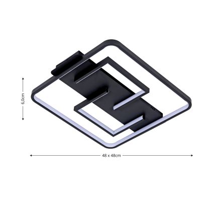 Brilagi - Lámpara de techo LED regulable VELO LED/34W/230V 3000/4000/6000K + mando a distancia