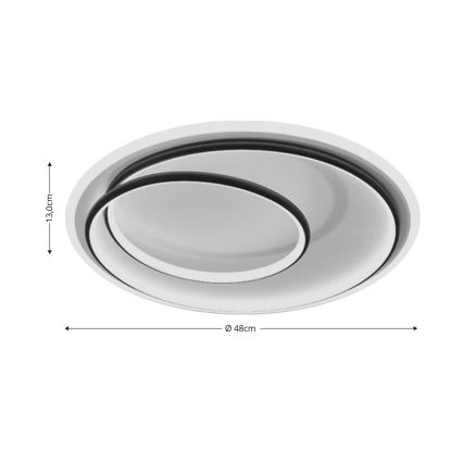 Brilagi - Lámpara de techo LED regulable VELO LED/38W/230V 3000/4000/6000K + mando a distancia