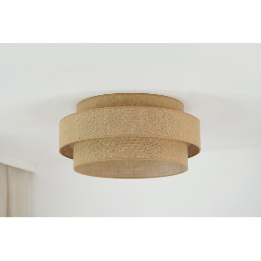 Brilagi - Lámpara de techo LED SPACE YUTE LED/12W/230V Ø 50 cm 3000K/4000K/6400K beige